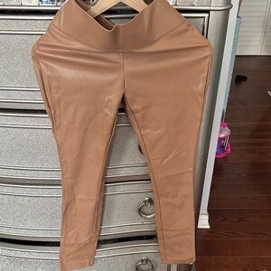 Leather skinny pants